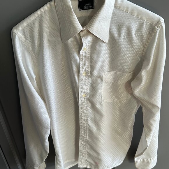 John Henry White Button Down Shirt - Picture 1 of 5